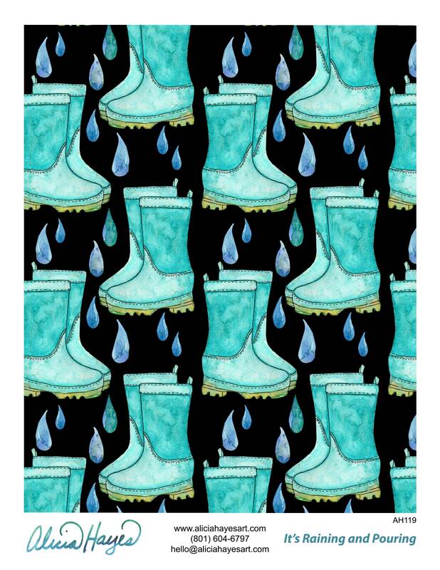 It's Raining and Pouring Collection - Boots Pattern