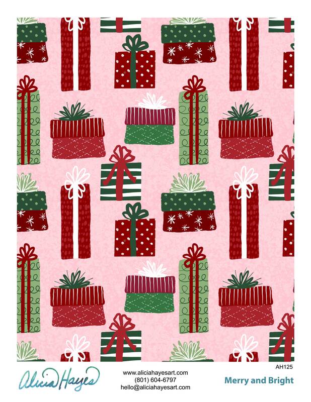 Merry and Bright Collection - gifts pattern